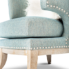 Lily Nailhead Light Blue Chair