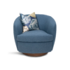 Sunday Indigo Swivel Chair
