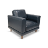 Hampton Blue Leather Chair