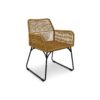 Patio Chair Yellow Weave