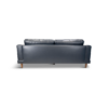 Hampton Blue Leather Sofa
