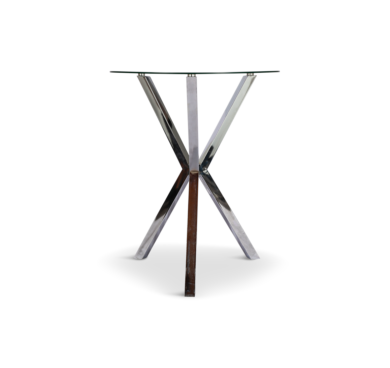 Glass Chrome Dining Table