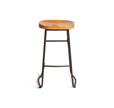 Backless Driftwood Barstool