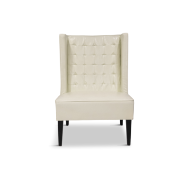 Ted High-Back Ivory Chair