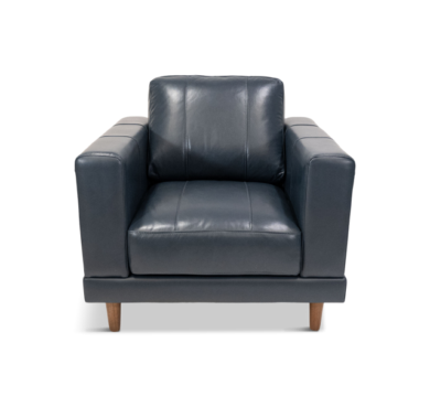 Hampton Blue Leather Chair