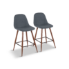 Pebble Blue Counter Height Stool