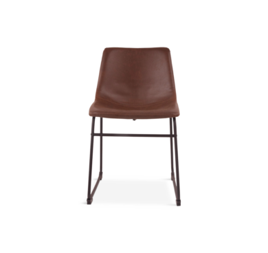 Centiar Brown Leather Dining Chair