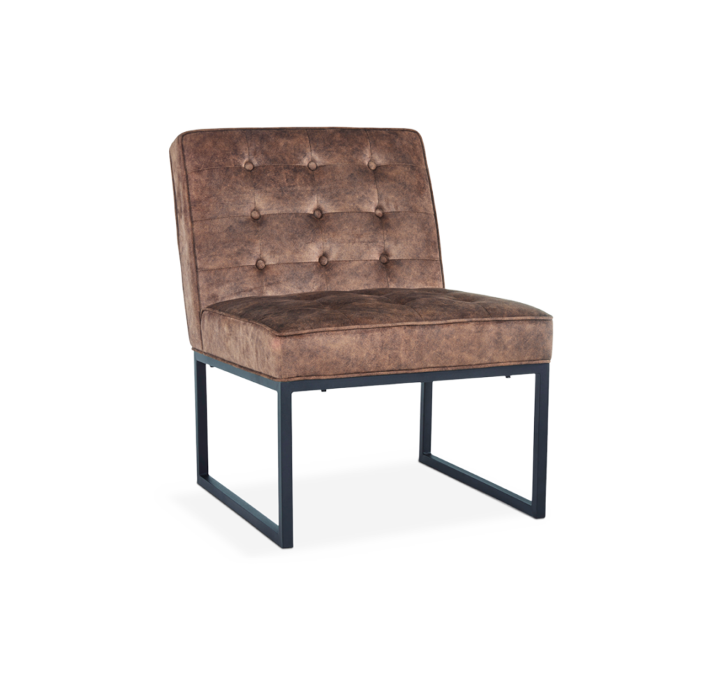 Cimarosse Brown Leather Chair Fashion Furniture Rental