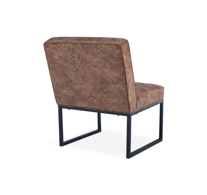 Cimarosse Brown Leather Chair Fashion Furniture Rental