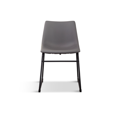Centiar Gray Leather Dining Chair