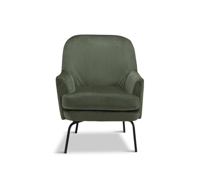 Dericka Green Velvet Chair Fashion Furniture Rental