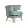 Lily Nailhead Light Blue Chair