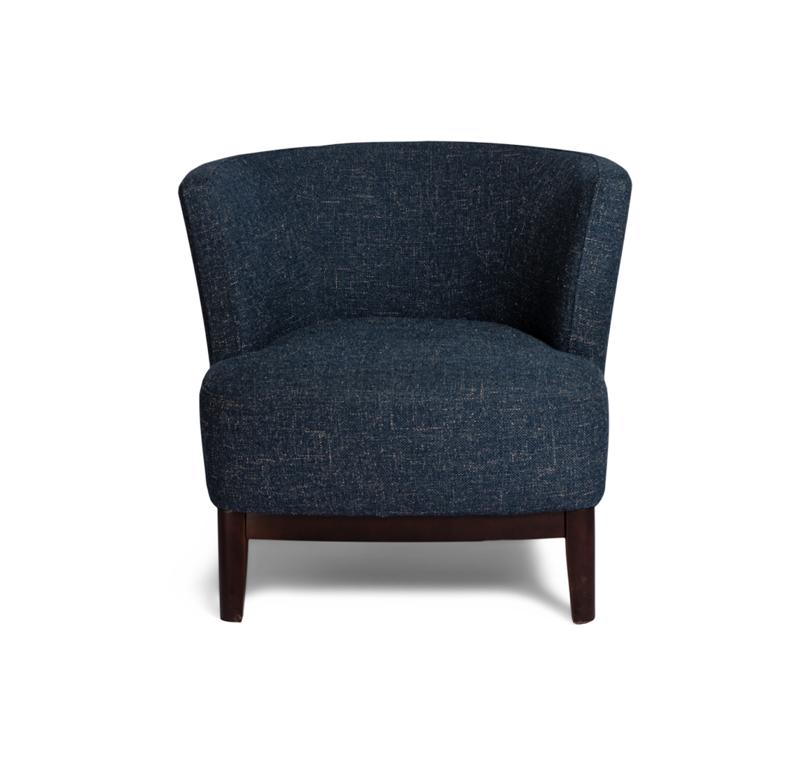 Morton Blue Barrel Chair - Fashion Furniture Rental