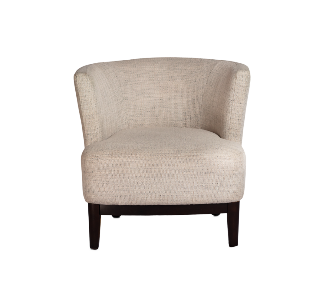 Morton Ivory Barrel Chair Fashion Furniture Rental