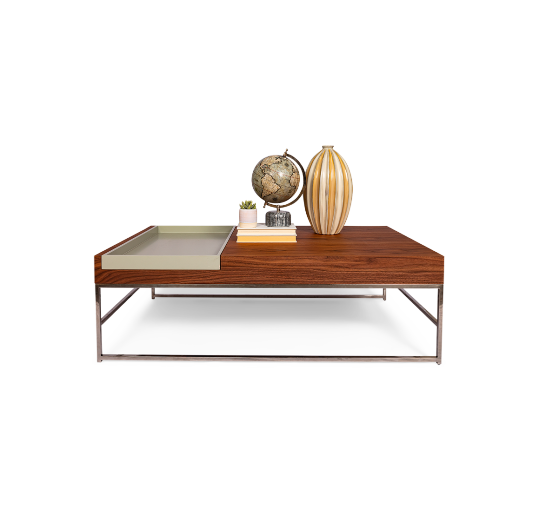 Oak Coffee Table with tray Fashion Furniture Rental