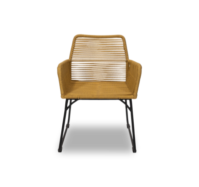 Patio Chair Yellow Weave