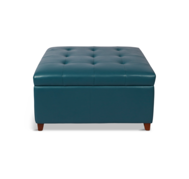 Turquoise Storage Ottoman